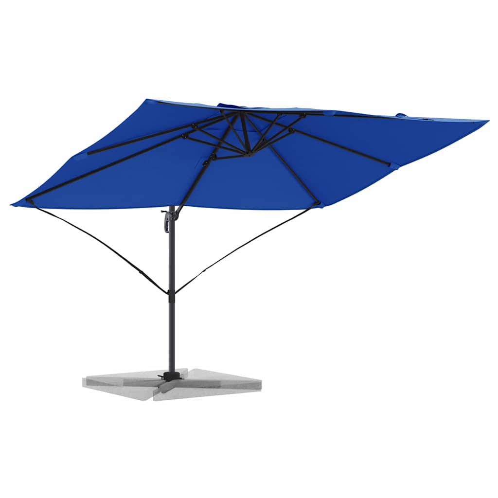 Parasol 351 x 250 x 260 cm Polyester og Aluminium Azurblå