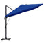 Parasol 351 x 250 x 260 cm Polyester og Aluminium Azurblå