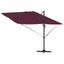 Parasol Bordeaux Rød 351 x 250 x 260 cm Polyester og Aluminium