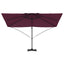Parasol Bordeaux Rød 351 x 250 x 260 cm Polyester og Aluminium