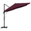 Parasol Bordeaux Rød 351 x 250 x 260 cm Polyester og Aluminium
