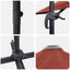 Parasol 351 x 250 x 260 cm Polyester og Aluminium Terrakotta
