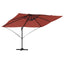 Parasol 351 x 250 x 260 cm Polyester og Aluminium Terrakotta