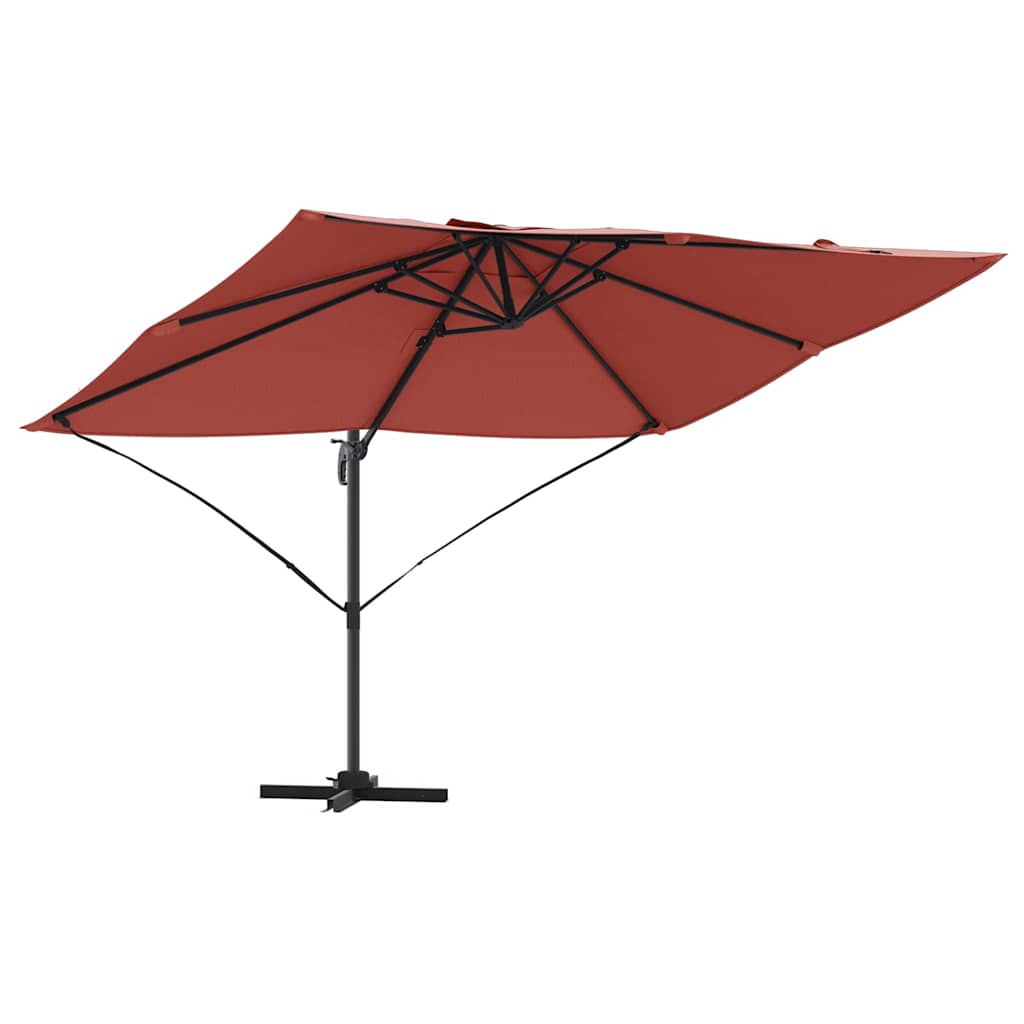 Parasol 351 x 250 x 260 cm Polyester og Aluminium Terrakotta