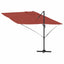 Parasol Terrakotta 351 x 250 x 260 cm Polyester og Aluminium