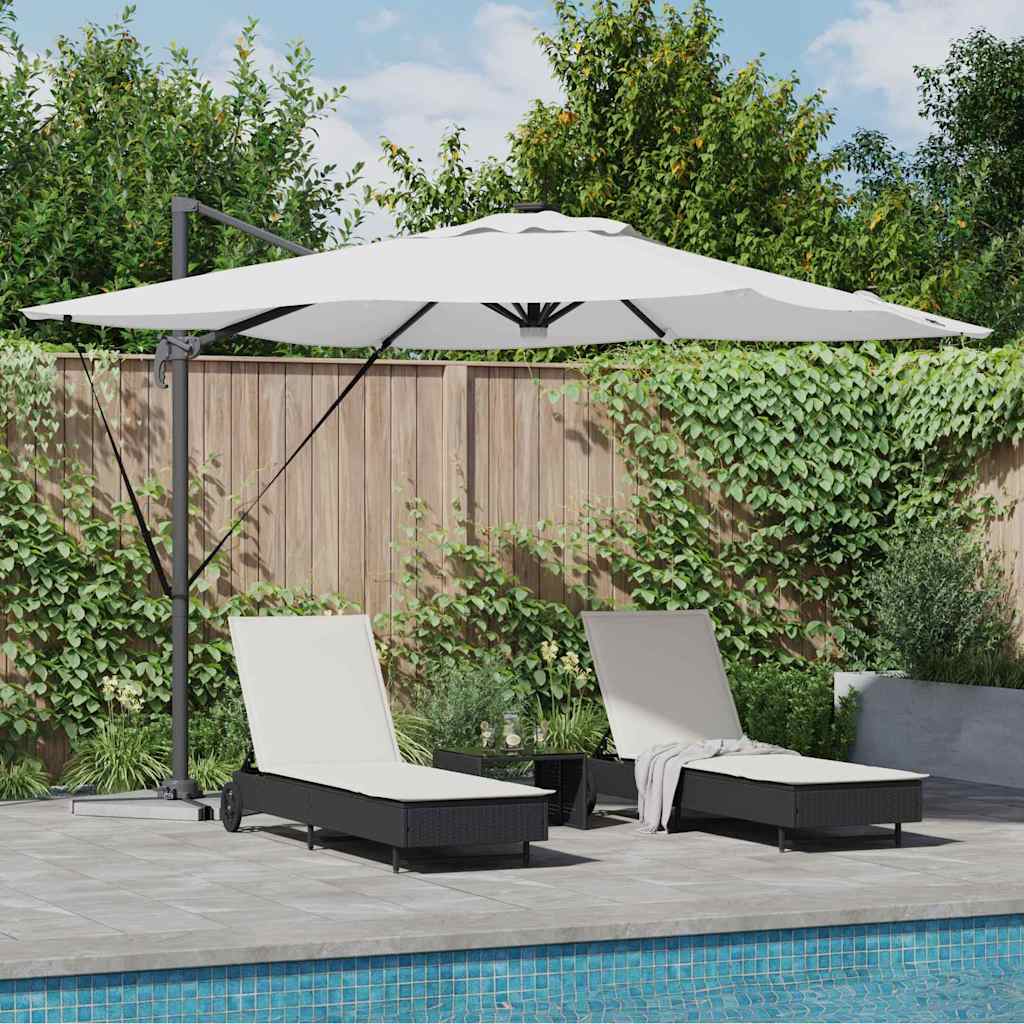 Roma Parasol Beige 286 x 284 x 270 cm Aluminium og Polyester