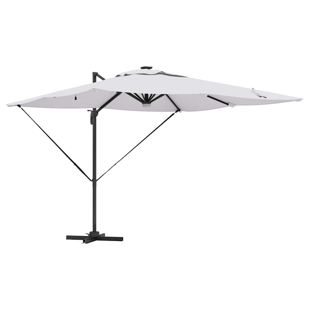 Roma Parasol Beige 286 x 284 x 270 cm Aluminium og Polyester