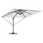 Roma Parasol Beige 286 x 284 x 270 cm Aluminium og Polyester