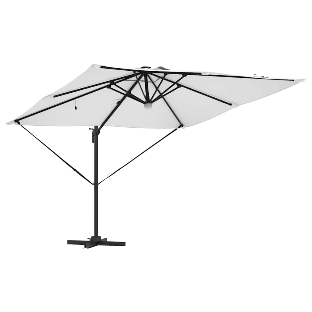 Roma Parasol Beige 286 x 284 x 270 cm Aluminium og Polyester