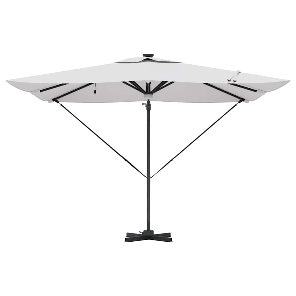 Roma Parasol Beige 286 x 284 x 270 cm Aluminium og Polyester