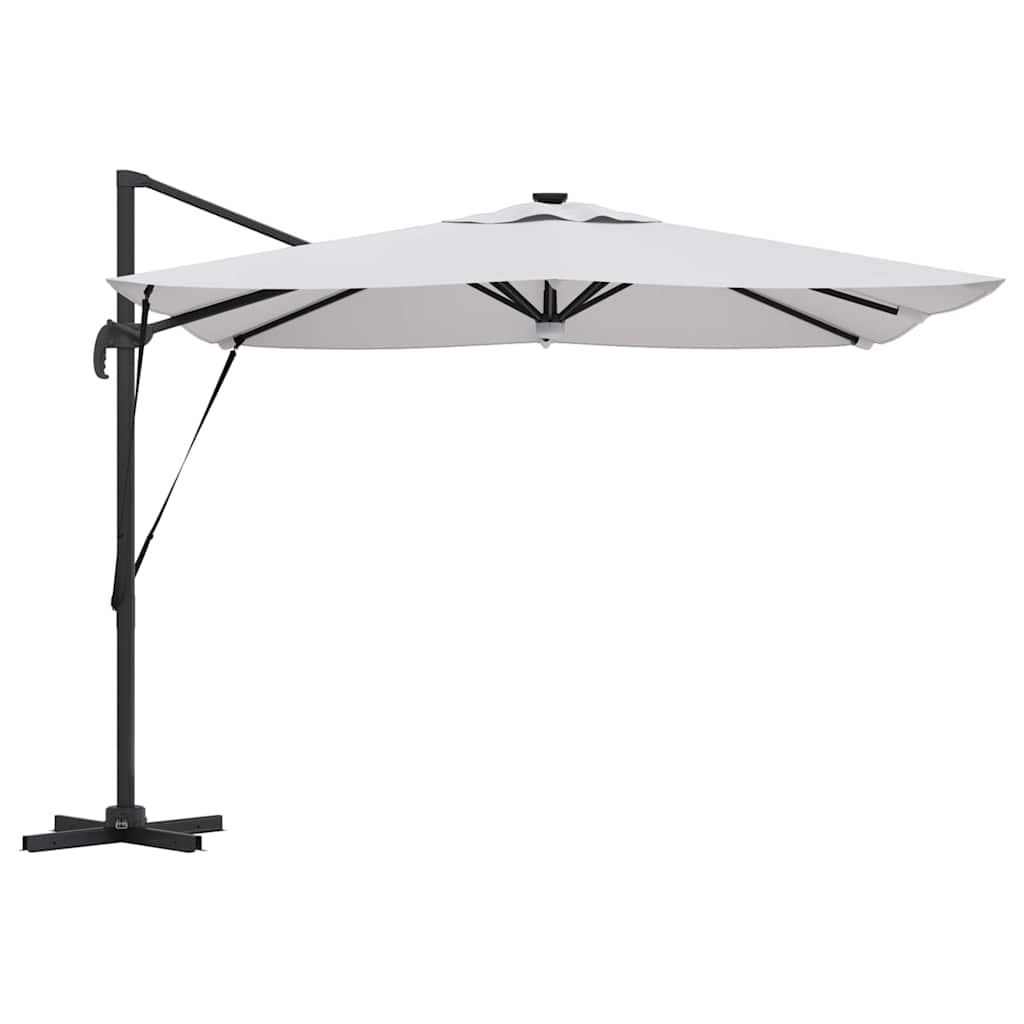 Roma Parasol Beige 286 x 284 x 270 cm Aluminium og Polyester