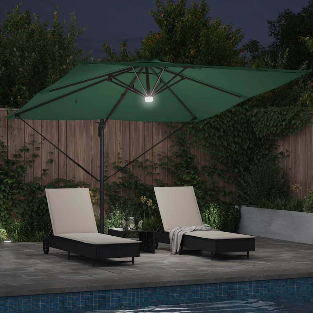 Roma Parasol Grøn 286 x 284 x 270 cm Aluminium og Polyester
