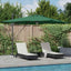Roma Parasol Grøn 286 x 284 x 270 cm Aluminium og Polyester