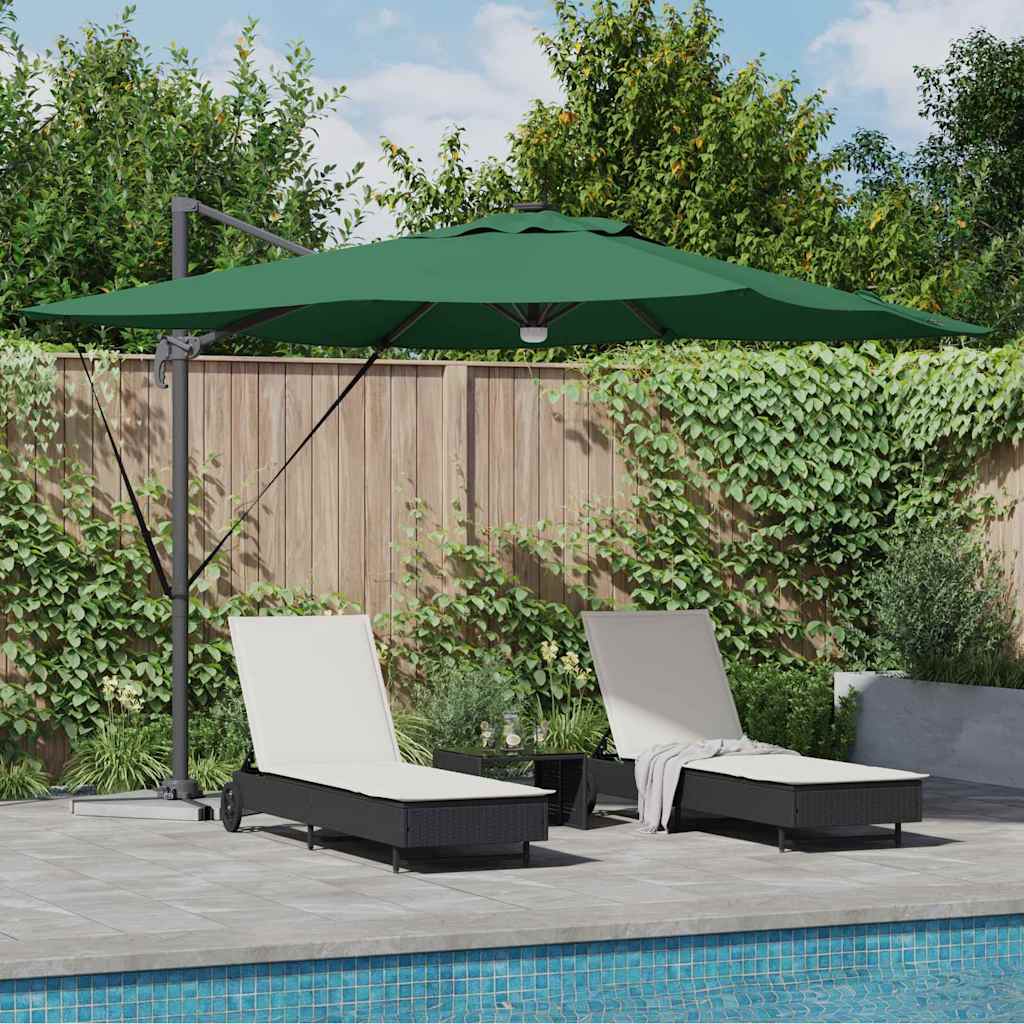 Roma Parasol Grøn 286 x 284 x 270 cm Aluminium og Polyester