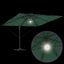 Roma Parasol Grøn 286 x 284 x 270 cm Aluminium og Polyester