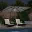 Roma Parasol Antracit 286 x 284 x 270 cm Aluminium og Polyester