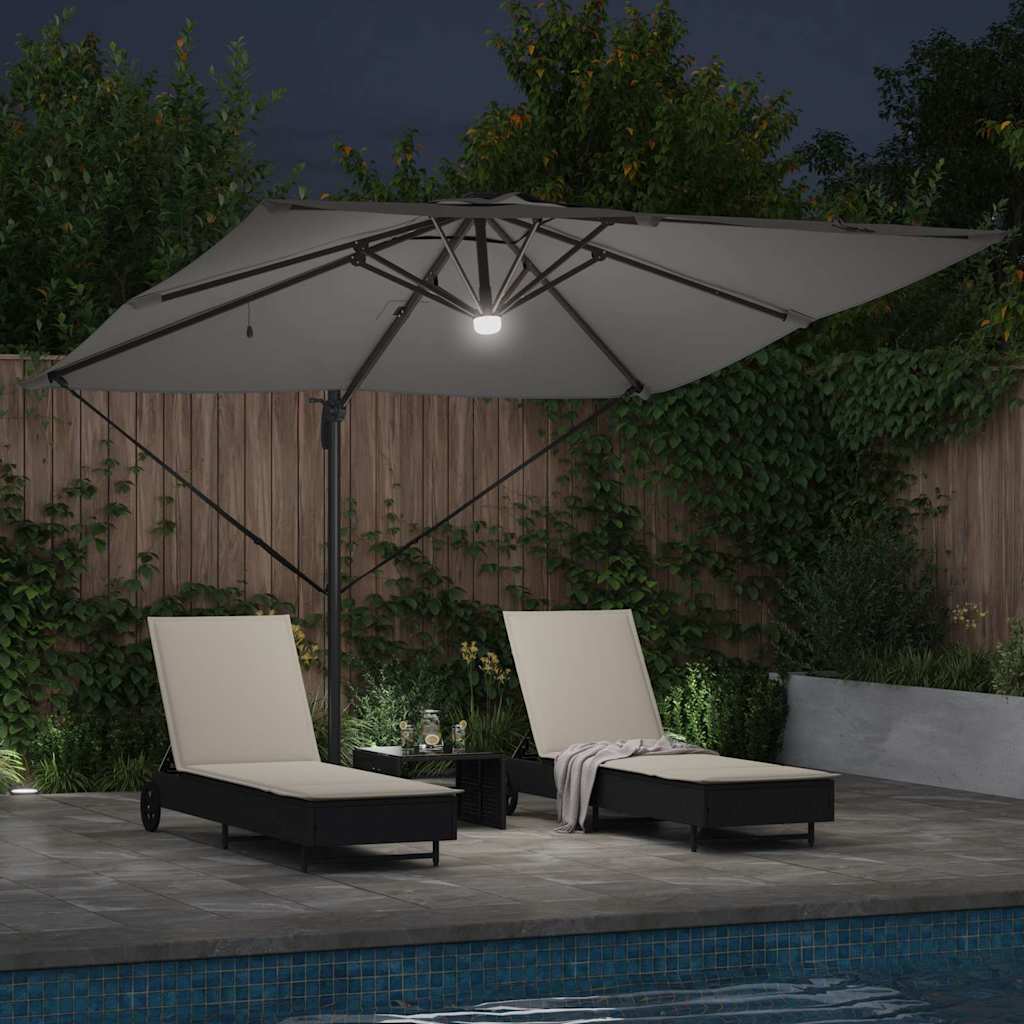 Roma Parasol Antracit 286 x 284 x 270 cm Aluminium og Polyester