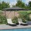 Roma Parasol Antracit 286 x 284 x 270 cm Aluminium og Polyester