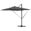 Roma Parasol Antracit 286 x 284 x 270 cm Aluminium og Polyester