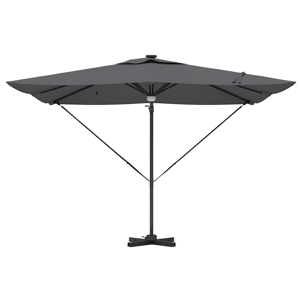 Roma Parasol Antracit 286 x 284 x 270 cm Aluminium og Polyester