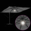 Roma Parasol Antracit 286 x 284 x 270 cm Aluminium og Polyester