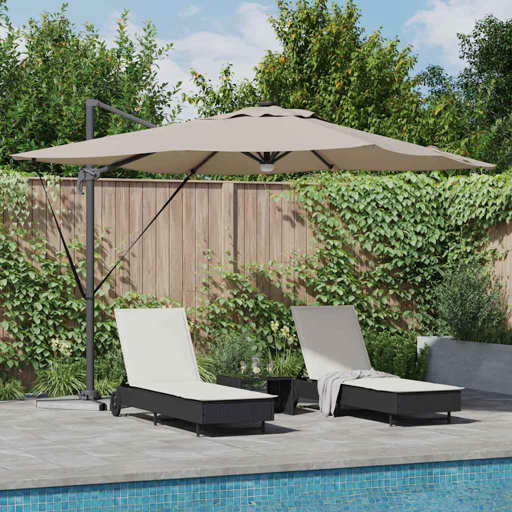 Roma Parasol 286 x 284 x 270 cm Aluminium og Polyester