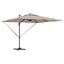 Roma Parasol Gråbrun 286 x 284 x 270 cm Aluminium og Polyester