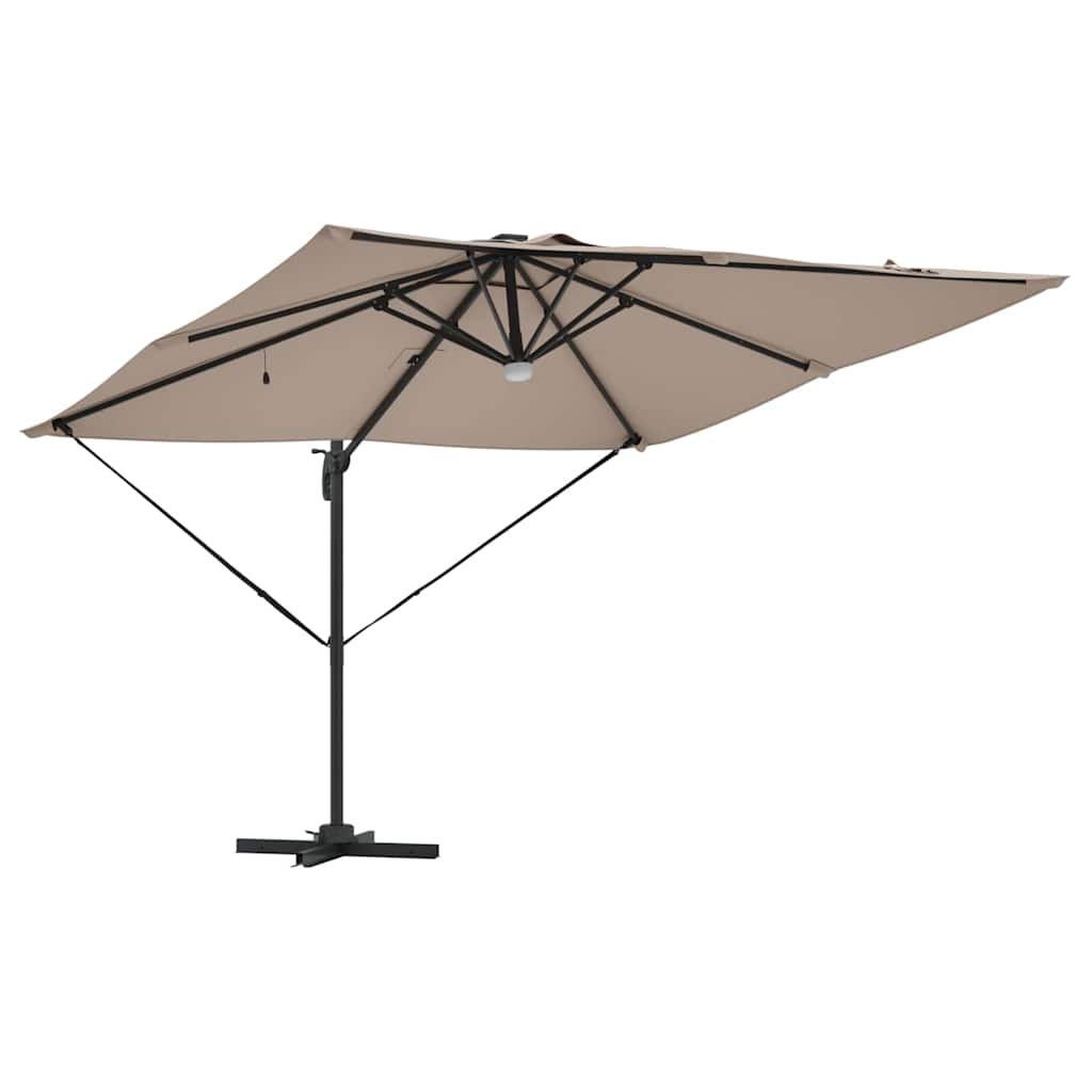 Roma Parasol 286 x 284 x 270 cm Aluminium og Polyester