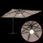 Roma Parasol 286 x 284 x 270 cm Aluminium og Polyester