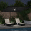 Roma Parasol Sort 286 x 284 x 270 cm Aluminium og Polyester
