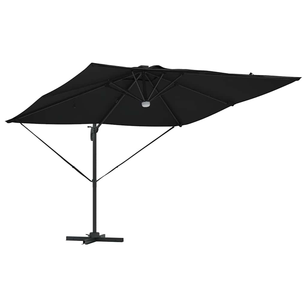 Roma Parasol Sort 286 x 284 x 270 cm Aluminium og Polyester