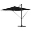 Roma Parasol Sort 286 x 284 x 270 cm Aluminium og Polyester