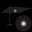 Roma Parasol Sort 286 x 284 x 270 cm Aluminium og Polyester