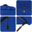 Roma Parasol Blå 286 x 284 x 270 cm Aluminium og Polyester