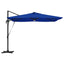 Roma Parasol Blå 286 x 284 x 270 cm Aluminium og Polyester