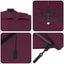 Roma Parasol Rød 286 x 284 x 270 cm Aluminium og Polyester
