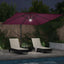 Roma Parasol Rød 286 x 284 x 270 cm Aluminium og Polyester