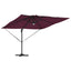 Roma Parasol Rød 286 x 284 x 270 cm Aluminium og Polyester