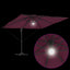 Roma Parasol Rød 286 x 284 x 270 cm Aluminium og Polyester