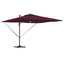 Roma Parasol Rød 286 x 284 x 270 cm Aluminium og Polyester