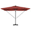 Roma Parasol Rød 286 x 284 x 270 cm Aluminium og Polyester