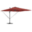 Roma Parasol Rød 286 x 284 x 270 cm Aluminium og Polyester