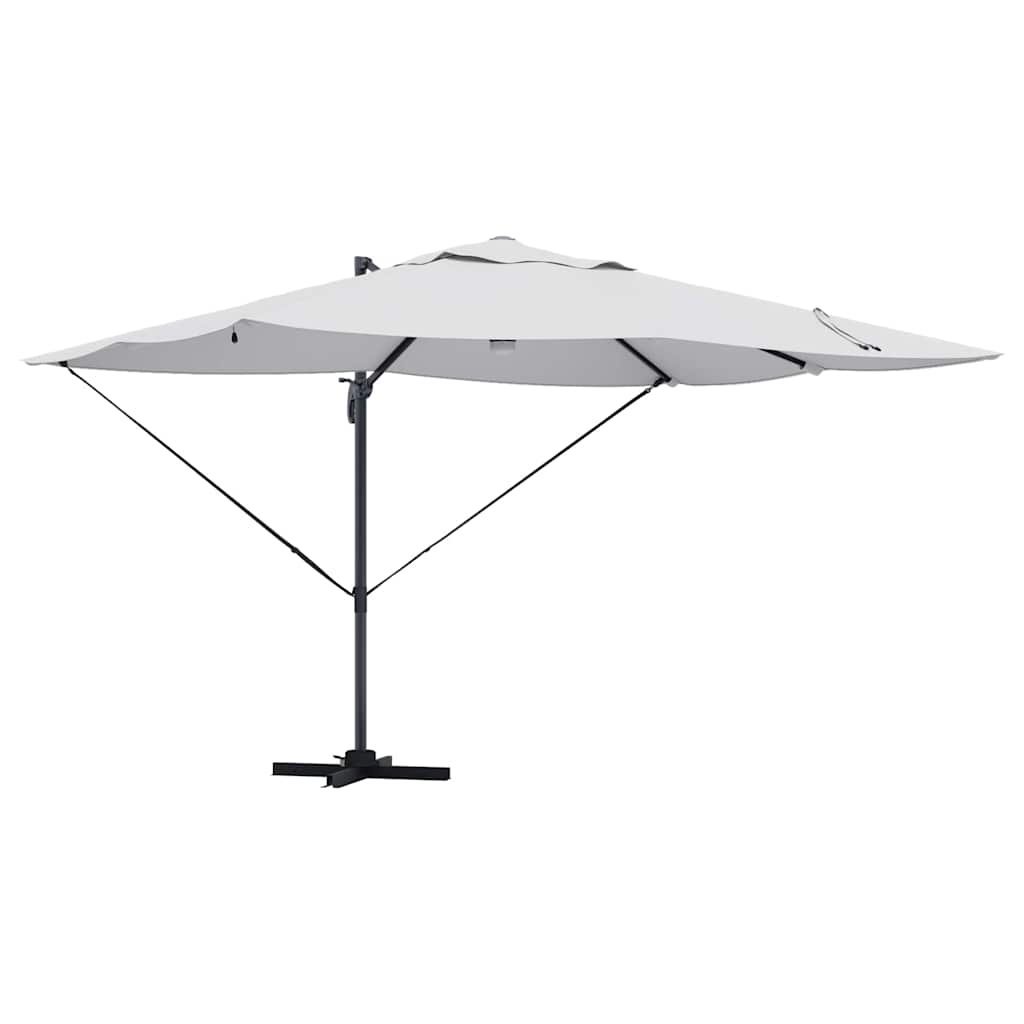 Parasol Sandfarvet 351 x 250 x 253 cm Polyester og Aluminium