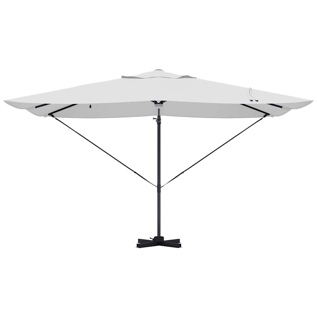 Parasol Sandfarvet 351 x 250 x 253 cm Polyester og Aluminium