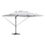 Parasol Sandfarvet 351 x 250 x 253 cm Polyester og Aluminium