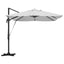 Parasol Sandfarvet 351 x 250 x 253 cm Polyester og Aluminium