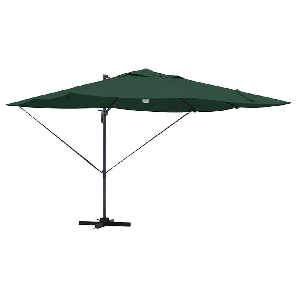 Parasol Grøn 351 x 250 x 253 cm Polyester og Aluminium