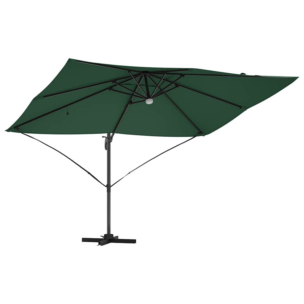 Parasol Grøn 351 x 250 x 253 cm Polyester og Aluminium
