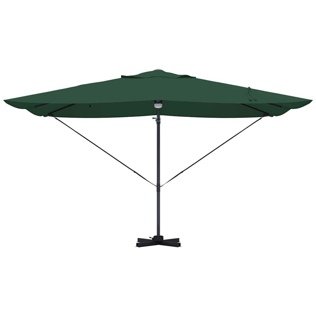 Parasol Grøn 351 x 250 x 253 cm Polyester og Aluminium