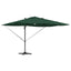 Parasol Grøn 351 x 250 x 253 cm Polyester og Aluminium